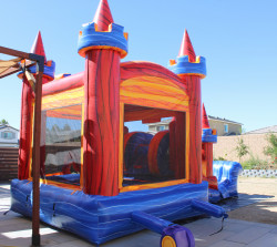 Castle20Back 1697577425 Castle w/ Slide Combo (Optional Pool)