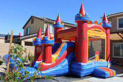 Castle20front202 1697577424 Castle w/ Slide Combo (Optional Pool)