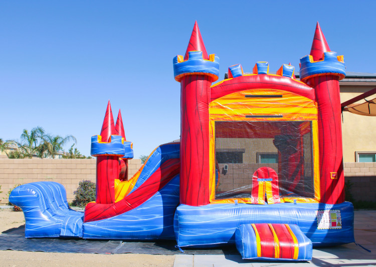 Castle w/ Slide Combo (Optional Pool)