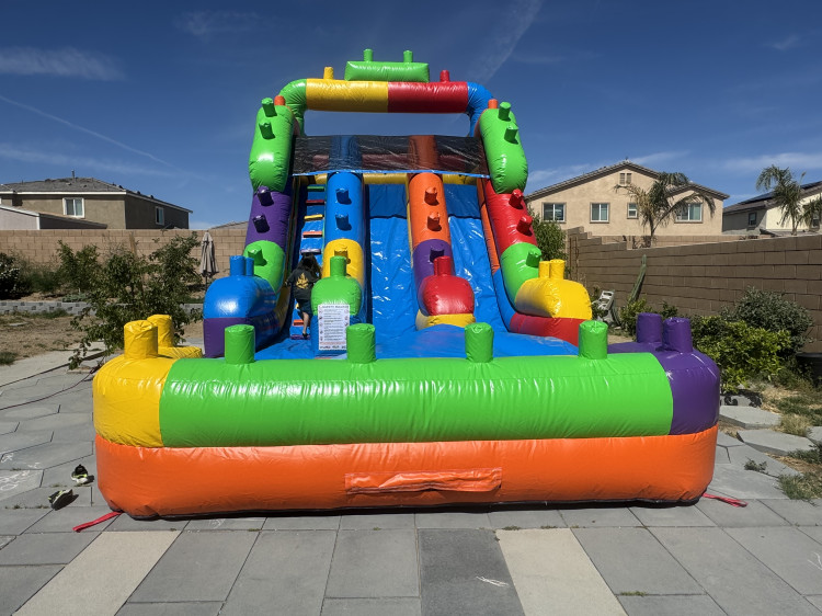 18' ft  Dual Lane Lego Water Slide